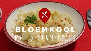 Bloemkool met béchamelsaus en Gruyère kaas [upl. by Aisemaj]