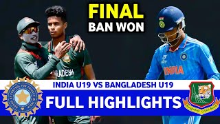 Full Highlights  India Vs Bangladesh U19 Asia Cup Match 15 Final 2024  IND VS SL [upl. by Joiner]