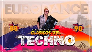 DJ Monteza  TECHNO EURODANCE 90s MIX Clásicos de oro [upl. by Ahsel]