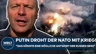 UKRAINEKRIEG PutinDrohung gegen NATO quotDas könnte eine mögliche Antwort der Russen seinquot [upl. by Llehcram]