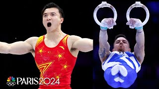 Olympic champs Yang Petrounias go head to head in classic rings duel at Worlds  NBC Sports [upl. by Shaylah]