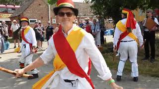 Green Oak Morris Men Doncaster at the Sandtoft Gathering 2024 [upl. by Yolande914]