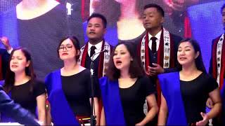 Mizo Choir Sings at the Celebration of 150 years of the Gospel at ABAM IMPUR [upl. by Aihtenak186]