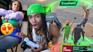 1 GREEN  REMOVE 1 CLOTHING PIECE ON NBA 2K25 ft ErickaB SPIN THE WHEEL EDITION🥵 [upl. by Fritz]