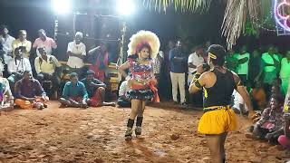 salem selvi comedy karakattam dance 2024 kottankadu [upl. by Ekram]