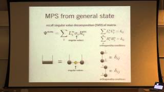 Garnet Chan quotMatrix product states DMRG and tensor networksquot Part 1 of 2 [upl. by Trey173]