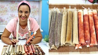 RECEITA INÉDITA DE GELADINHOS GOURMET  SACOLÉ  JUJU  DINDIN  CHUP CHUP [upl. by Neila]