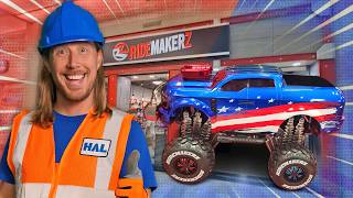 Handyman Hal builds a Monster Truck at Ridemakerz  American Monster RC Truck Build [upl. by Artinad105]