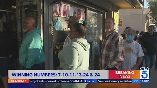 Jackpot Winning 1 billion Powerball ticket sold in Los Angeles [upl. by Pineda]