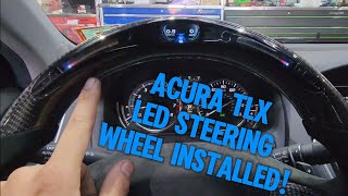 Acura TLX Carbon Fiber LED RPM Steering Wheel Installed [upl. by Mayram]