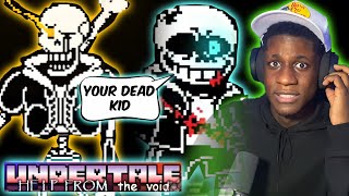 Getting JUMPED BY THE SKELEBROS  Undertale Help From The Void Phase 12 Reaction [upl. by Ahsytal]