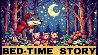 The Three Little Pigs  Bedtime Story for Kids [upl. by Asum]