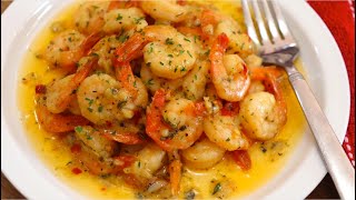 SO FLAVORFUL Garlic amp Herb Butter Shrimp in the Air Fryer  How to Cook Shrimp in the Air Fryer [upl. by Aihsekal]