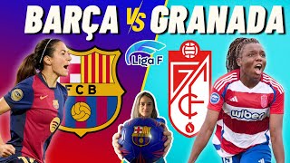 BARÇA vs GRANADA ⚽ COMENTARIOS EN VIVO 💙❤️ Jornada 4 LIGA F [upl. by Nekial]