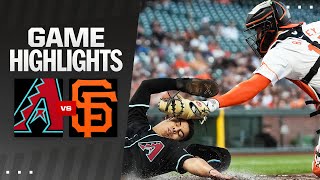 Giants vs Dbacks Game Highlights 9324  MLB Highlights [upl. by Eillen]