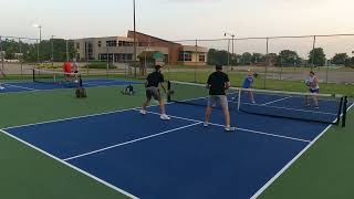 Hair Up Net Down Girls vs Guys Pickleball Showdown Friday morning Pickleball 62124GX02138402 [upl. by Ikim385]