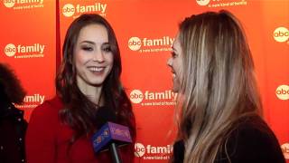 Troian Bellisario Pretty Little Liars ABC Family Upfronts Interview [upl. by Egnalos432]