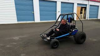 James clifton riding my go kart Manco Dingo 9HP [upl. by Odysseus]