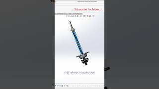 Toggle Bolt Style Hanger with Spring EngineerImagination foryou shorts solidworks 3d [upl. by Bradstreet]