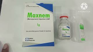 Maxnem 500mg Injection Uses in UrduMaxnem 1g Injection Uses Meropenem 500mg Injection Maxnem Inj [upl. by Hecklau]