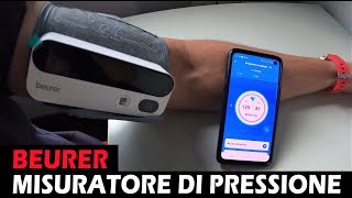 RECENSIONE Beurer BM 59 Misuratore di pressione da braccio a batteria senza tubi o cavi [upl. by Sirej]