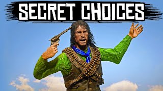 10 Secret Choices You Didn’t Know You Had In RDR2 [upl. by Ylimme660]