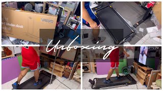 Amazon Finds UREVO 2 in 1 Under Desk Folding Treadmill Strol 1E Walking Pad run urevo [upl. by Jovitah]