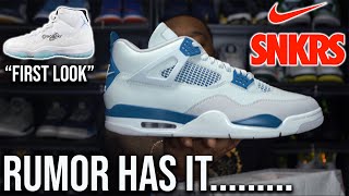 IF THE RUMORS ARE TRUE ABOUT THE AIR JORDAN 4 MILITARY BLUEINDUSTRIAL BLUE [upl. by Alyworth983]