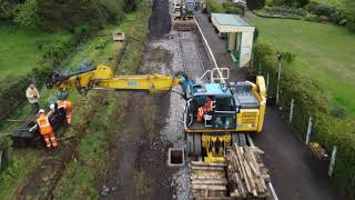 Kimberley Park level crossing renewal 15 May 2021 [upl. by Conal]