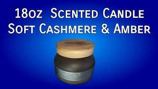 18oz Scented Candle Soft Cashmere Amber candle youtubeshorts youtubeshort youtubeshortsvideo [upl. by Nemraciram362]