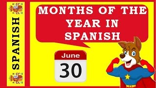 Spanish Months of the Year Pronunciation Plus Seasons  For Beginners [upl. by Eniledam]