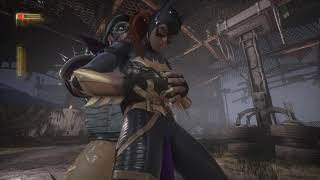 Batgirl knightwatch GK costume Ryona Defeated in Arkham Knight SlowMo FreeCam [upl. by Nylirej832]