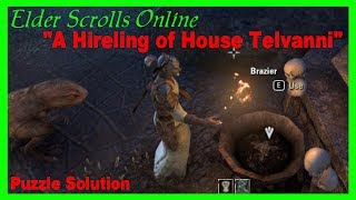 ESO Puzzle solution quest quotA Hireling of House Telvanniquot Elder Scrolls Online [upl. by Sicular]