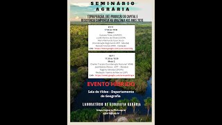 Seminário  Expropriação Re Produção do Capital e Resistência Camponesa na Amazônia nos anos 2020 [upl. by Wei951]