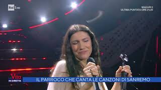 Il parroco cha canta le canzoni di Sanremo  La vita in diretta 21022022 [upl. by Butta]