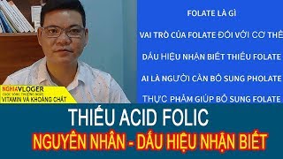 Acid Folic Nguyên Nhân Dấu Hiệu Nhận Biết Thiếu Acid Folic [upl. by Halda]