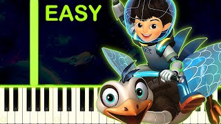 MILES FROM TOMORROWLAND THEME  EASY Piano Tutorial [upl. by Eadas]