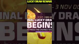 LAST LUCKY DRAW REWARD GARENA FREE FIRE shorts updatedate diwali event [upl. by Safoelc342]