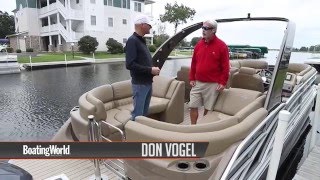 2016 Bennington 2550 RSRA 25 Fastback Pontoon Boat WalkThru [upl. by Leakcim]