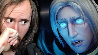 Anduin Raid Finale Asmongold Reacts to END Cinematic of Shadowlands WoW [upl. by Roxane]