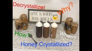 How To Decrystallize Honey Why does honey crystallize How to slow it down Backyard Bee Builder [upl. by Coster]