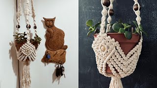 How to Macrame Planter [upl. by Eelir289]