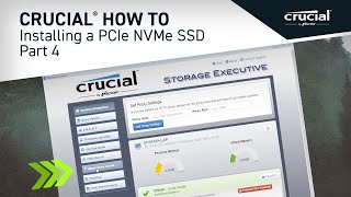 Part 4 of 4  Installing a Crucial® M2 PCIe NVMe SSD Optimize [upl. by Jaffe]