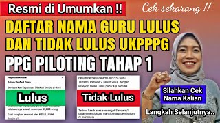 Selamat  Cek pengumuman Kelulusan UKPPPG Tahap 1  Cek Sekarang pada Link ini [upl. by Suedaht]