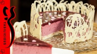 NO BAKE HIMBEER MASCARPONE TORTE – fruchtige MUTTERTAGSTORTE mit Keksboden amp weißem Schokoladenrand [upl. by Apoor]