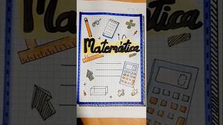 Carátula de Matemática caratulas portadas shortsvideo creatividad viral love creatividad [upl. by Beghtol633]