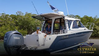 Cutwater 248 Coupe at the AC Boat Show [upl. by Atsahc398]