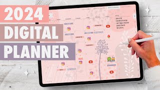 Your PERFECT digital planner for 2024 Aesthetic amp minimalist  Easy setup ✨ [upl. by Ratcliff626]