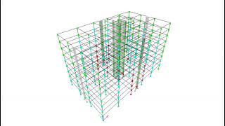 Performance of Fiber Hinges  Nonlinear Time History Analysis of a Building Northridge Earthquake [upl. by Gmur]