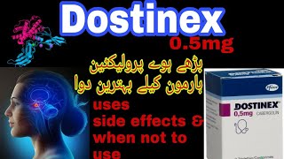 Dostinex 05mg usesside effects amp when not to use in HindiEnglish [upl. by Kcirdneked519]